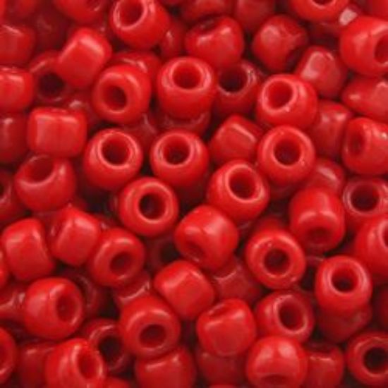 Picture of Opaque Red Seed Bead #408 / Size 6<br />Approximately 25 Grams