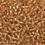 Picture of Size 11 Japanese Seed Beads, Gold Silverlined (#4), Approximately 25 Grams