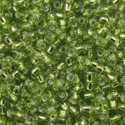 Picture of Size 11 Japanese Seed Beads, Silverlined Charteuse (#14), Approximately 25 Grams