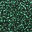 Picture of Size 11 Japanese Seed Beads, Silverlined Medium Green (#16), Approximately 25 Grams
