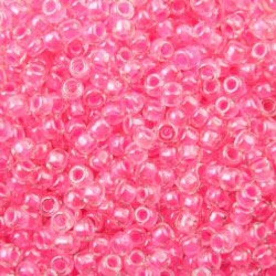 Picture of Size 11 Japanese Seed Beads, Shocking Pink (#207A), Approximately 25 Grams