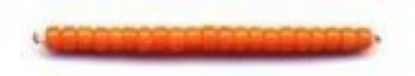 Picture of Opaque Orange Seed Bead #405 / Size 11<br />Approximately 25 Grams