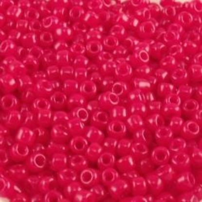 Picture of Opaque Dark Red Seed Bead #408A / Size 11<br />Approximately 25 Grams