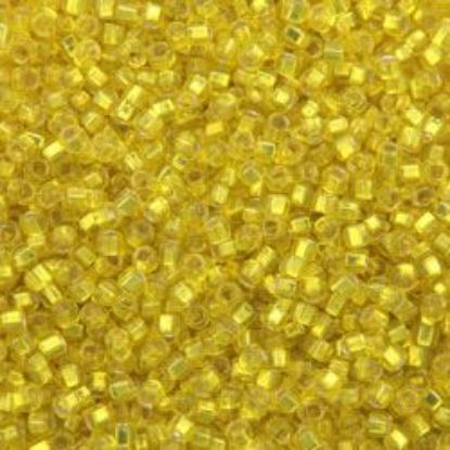 Picture of Size 15 Seed Bead, Silver-Lined Yellow #6, Approximately 25 Grams
