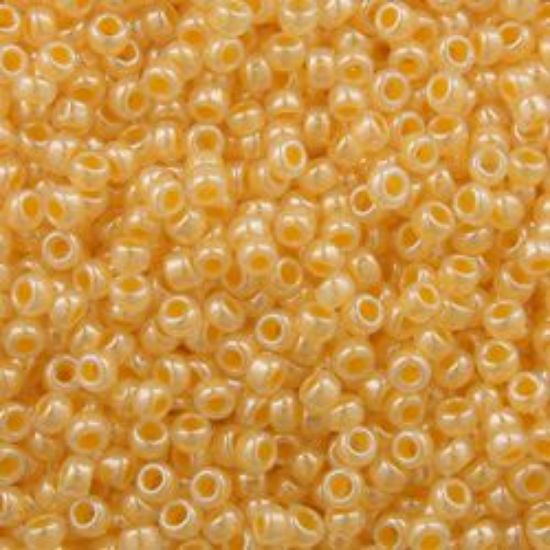 Picture of Size 15 Seed Bead, Ceylon Peach #516, Approximately 25 Grams