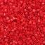 Picture of Size 15 Hexagon Seed Bead, Opaque Red #408, Approximately 25 Grams