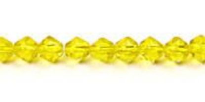 Picture of Yellow Czech Style Bead 4mm 16" Strand