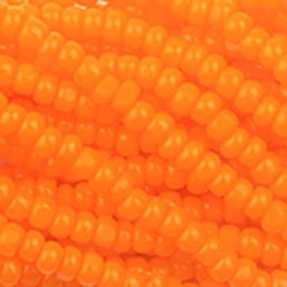 Picture of Size 13 Cut Czech Seed Bead, Light Orange, Sold by the Hank