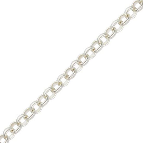 Picture of Sterling Silver Adjustable Rolo Chain 22 Inch x 1.6mm