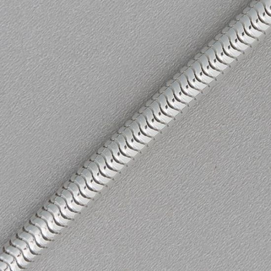 Picture of Sterling Silver Snake Round Chain 20 Inch x 5mm