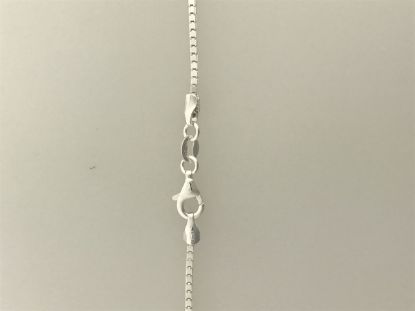 Picture of Sterling Silver Mirror Box Chain 18 Inch x 1.3mm<br />Made in Italy