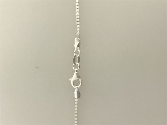 Picture of Sterling Silver Mirror Box Chain 18 Inch x 1.3mm<br />Made in Italy