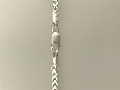 Picture of Sterling Silver Square Wheat Chain 24 Inch x 3.6mm<br />Made in Italy