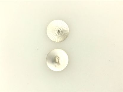 Picture of Sterling Silver Fancy Diamond Design Disc with Loop 3/4"
