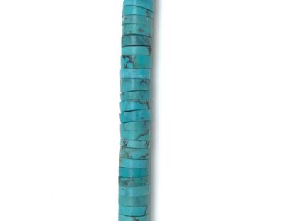 Picture of Stabilized Turquoise Heishi Bead 6mm, 16" Bead Strand