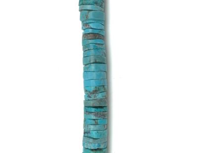 Picture of Stabilized Turquoise Heishi 7mm, 16" Bead Strand