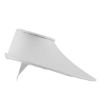Picture of White Faux Leather Lay-Down Bust Necklace Display, 8-1/8" L x 7-1/2" W x 4-1/2" H, Sold individually, Imported