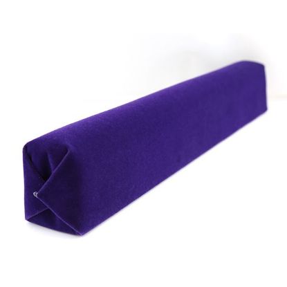 Picture of Enchanted Violet Velvet Bracelet Bar Display No Base Long, 14" L x 1-6/8" W x 2-1/4" D, Sold individually, Made in the USA