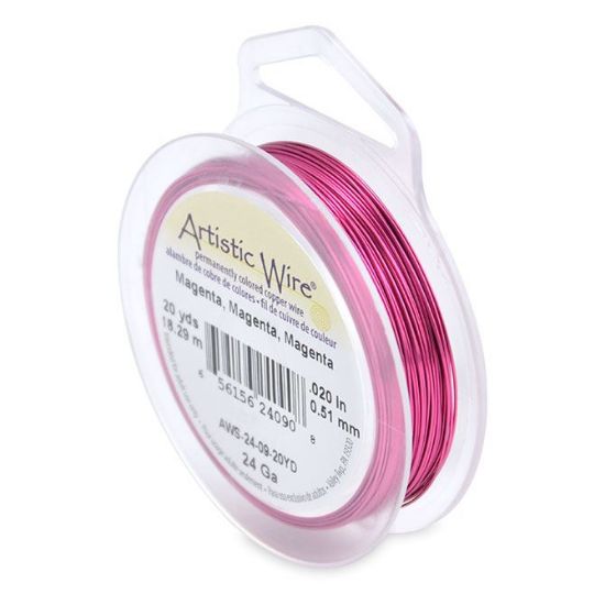 Picture of Magenta Artistic Wire 24ga 20 Yards