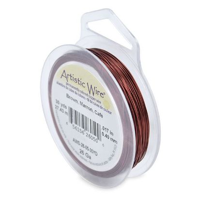 Picture of Brown Artistic Wire 26ga 30 Yards
