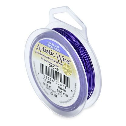Picture of Silver Plated Orchid Artistic Wire 22ga 10 Yards