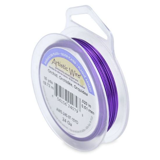 Picture of Silver Plated Orchid Artistic Wire 24ga 15 Yards