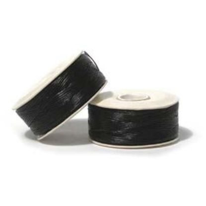 Picture of Black Nymo Thread Size "D" .012" 64 Yard bobbin