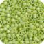 Picture of Miyuki Delica Size 11 Seed Beads, Chartreuse Opaque Aurora Borealis