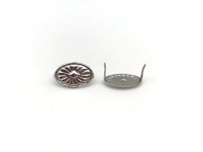 Picture of Concho Heads 2 Prong 10x15mm<br />10 Heads