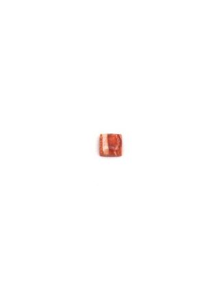 Picture of Orange Stabilized Compressed Spiny Oyster Cabachon 8mm Square, No Back
