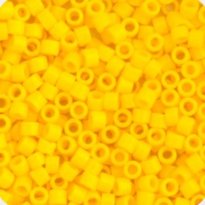 Picture of Miyuki Delica Size 11 Seed Beads, Opaque Yellow Canary