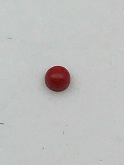 Picture of Block/Imitation Coral Round Cabochon 3mm