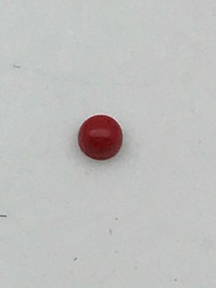 Picture of Block/Imitation Coral Round Cabochon 4mm