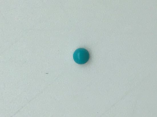 Picture of Block/Imitation Turquoise Round Green Cab 3mm