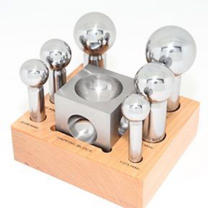 Picture of Firebird Dapping Punch and Block Set, 7-pieces 25-50mm