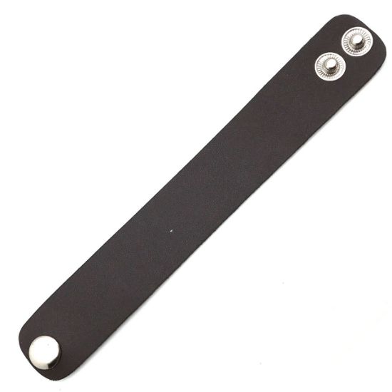 Picture of Red Brown 32mm Cuff with 2 snaps, 8.5"