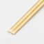 Picture of Red Brass Double Half-Round Wire 8ga, Pre-Cut 10' Coil