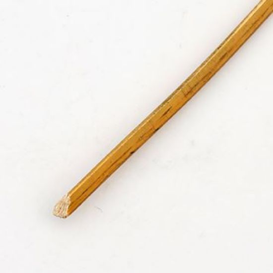 Picture of Red Brass Triangle Wire #8, Pre-Cut 10' Coil