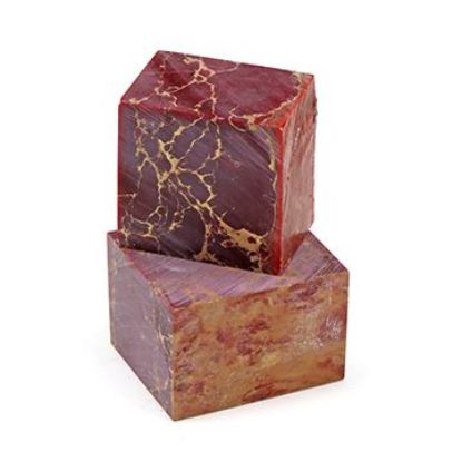 Picture of Red with Gold Matrix BLOCK
