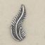 Picture of Sterling Silver Machine Cast Left Leaf 17mm