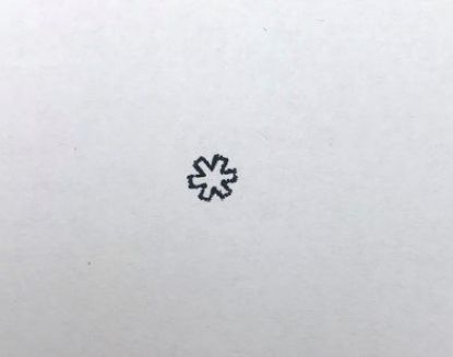Picture of 1/4" Stamp B51 Contemporary Star