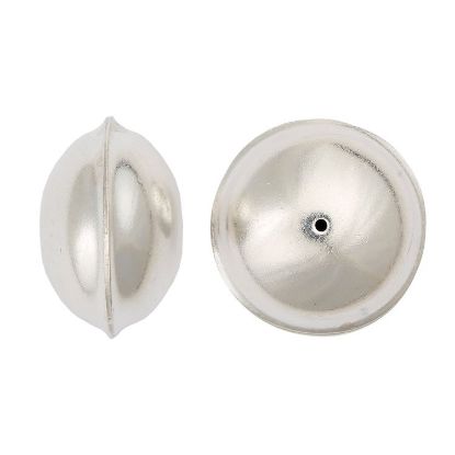 Picture of Sterling Silver Navajo Pearl Plain Bead 28mm