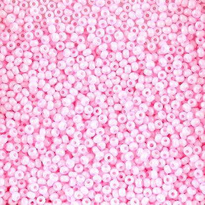 Picture of Size 10 Czech Seed Beads, Opaque Pink Dyed, Approximately 25 Grams