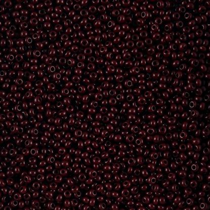 Picture of Size 11 Czech Seed Beads, Opaque Dark Brown, Approximately 25 Grams