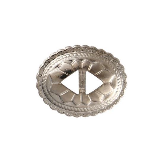 Picture of Nickel Silver Plated Star Double Inner Hole Concho, 22x28mm, 10 Pieces