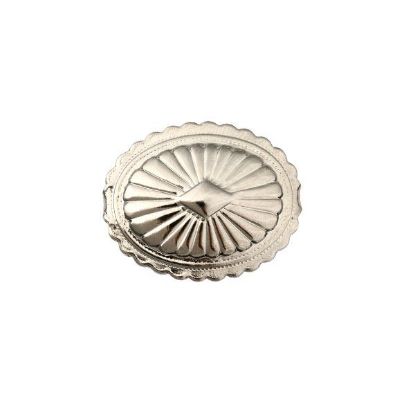 Picture of Nickel Silver Plated Sunburst 2 Prong Concho, 22x28mm, 10 Pieces