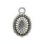 Picture of Silver Plated 12x15mm Concho 1 loop. 10 Conchos