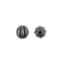Picture of Silver Plated Oxidized Pumpkin Bead 10mm, Sold per pkg of 20