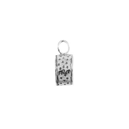 Picture of Sterling Silver Pendant Bail, 6x11mm, Fits 10mm, closed jumpring fits 7mm