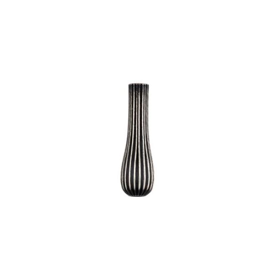 Picture of Sterling Silver Navajo Pearl Style by JCK, 5x16mm Corrugated Vase Bead